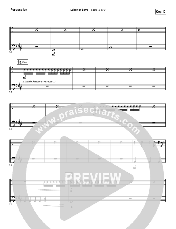 Labor Of Love Percussion (Point Of Grace)