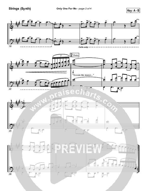 Only One For Me Synth Strings (Gateway Worship)