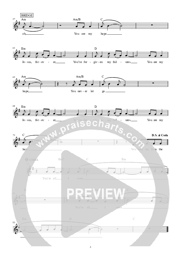 Lifeline Lead Sheet (Hillsong Young & Free)