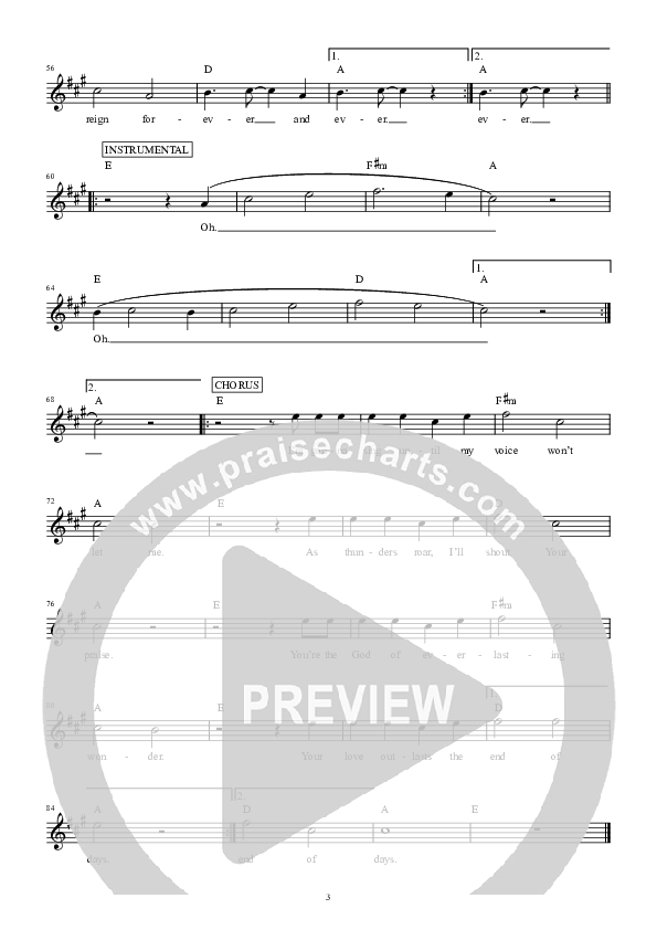 End Of Days Lead Sheet (Hillsong Young & Free)