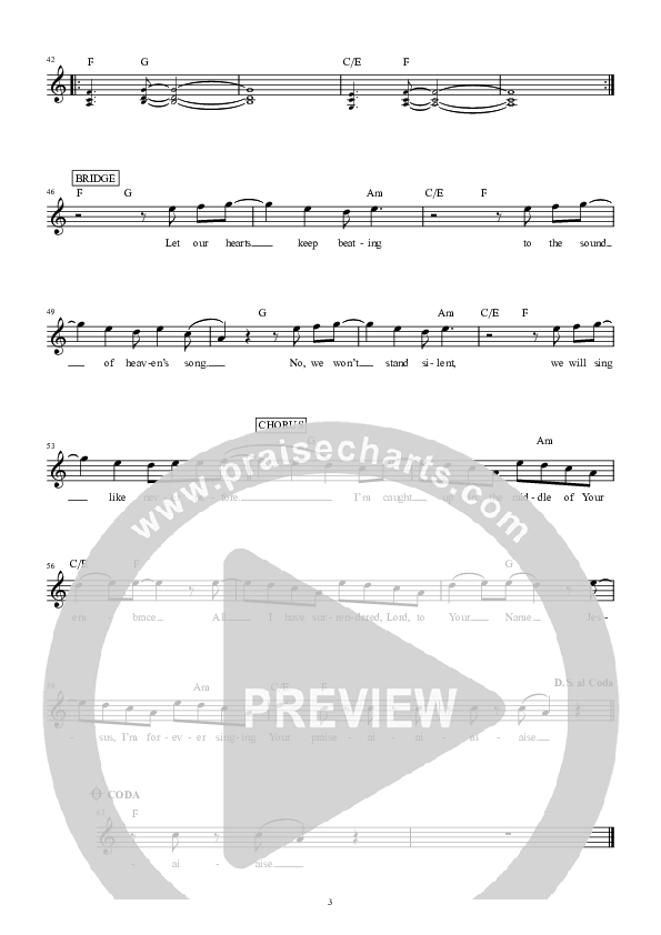 In Sync Lead Sheet (Hillsong Young & Free)