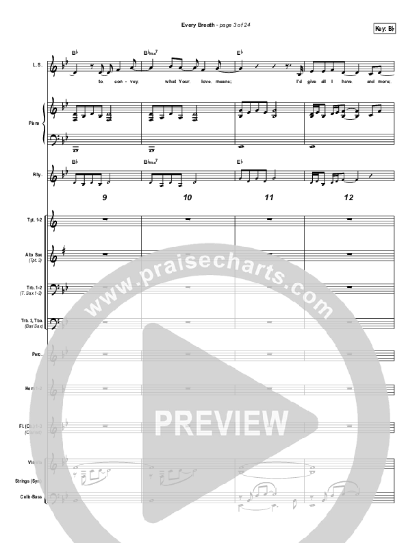 Every Breath Conductor's Score (Gateway Worship)