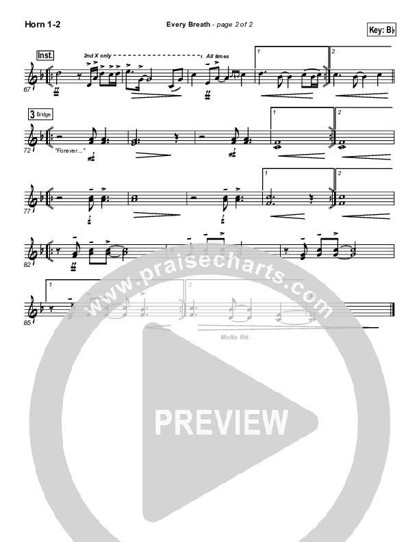 Every Breath Brass Pack (Gateway Worship)