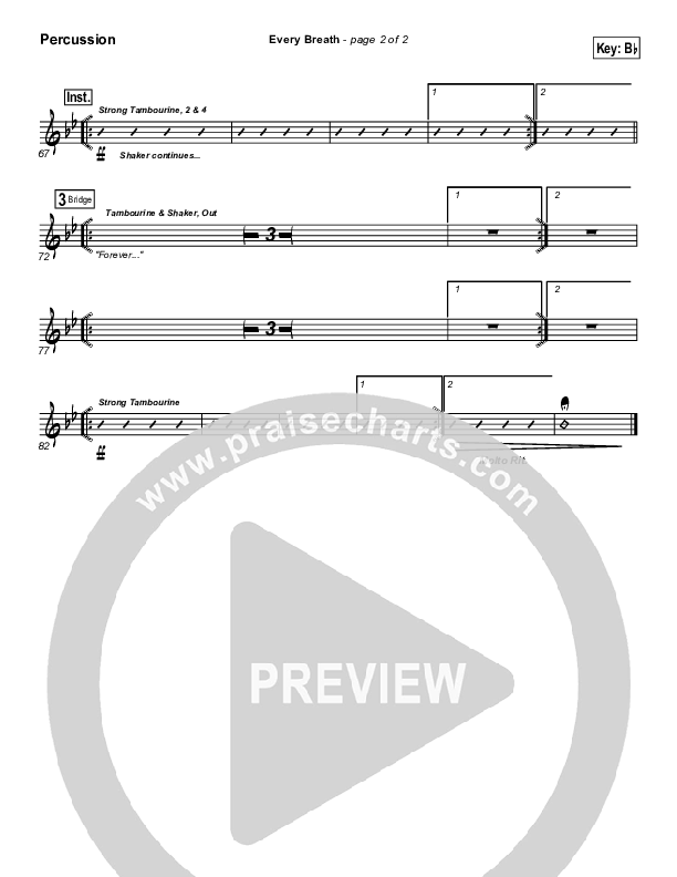 Every Breath Percussion (Gateway Worship)