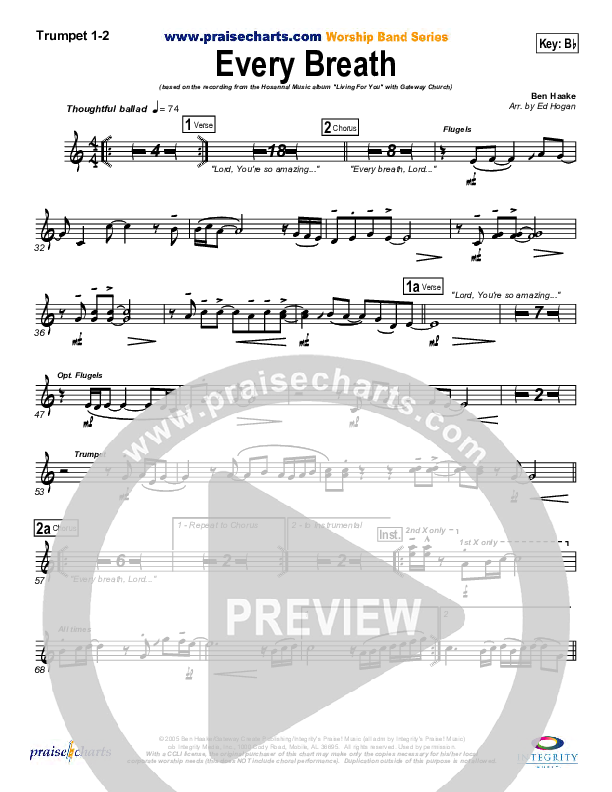 Every Breath Brass Pack (Gateway Worship)