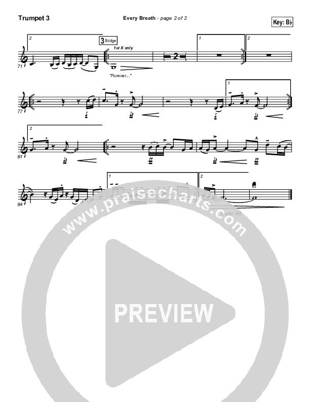 Every Breath Trumpet 3 (Gateway Worship)