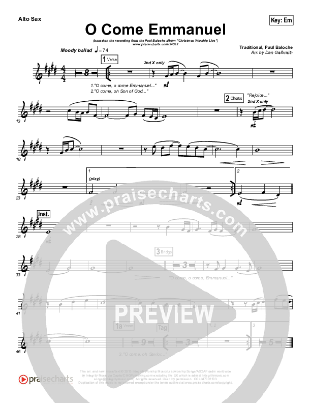 O Come Emmanuel Wind Pack (Paul Baloche)