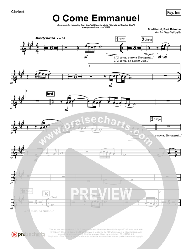 O Come Emmanuel Wind Pack (Paul Baloche)