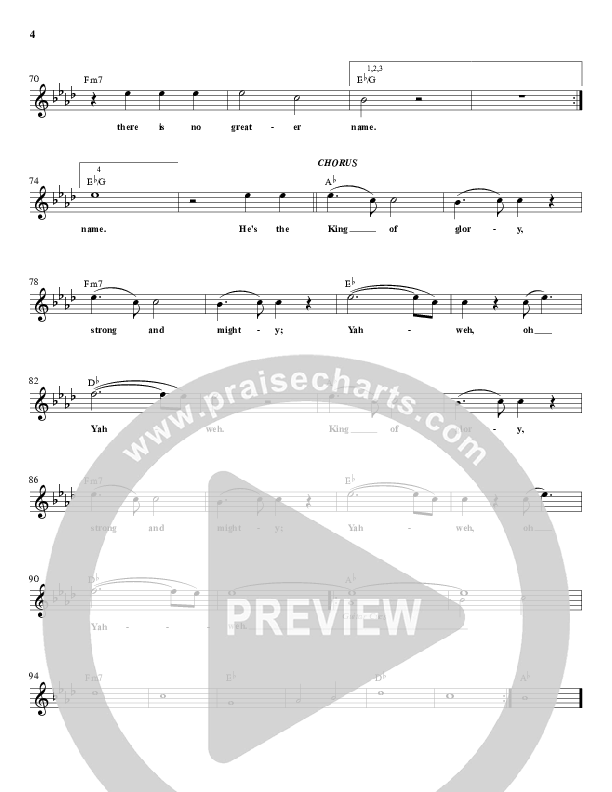 Yahweh Lead Sheet (Dustin Smith)