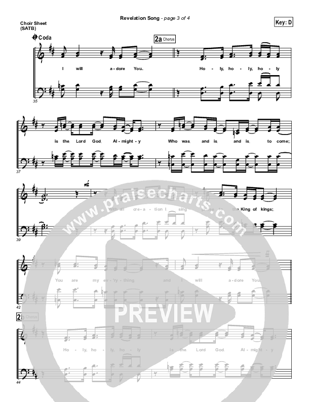 Revelation Song Choir Vocals (SATB) (Gateway Worship)