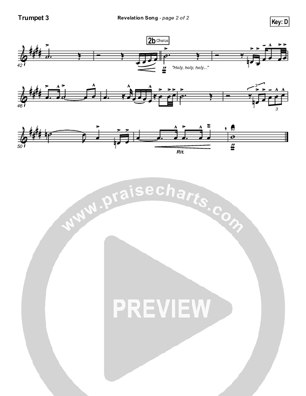 Revelation Song Trumpet 3 (Gateway Worship)