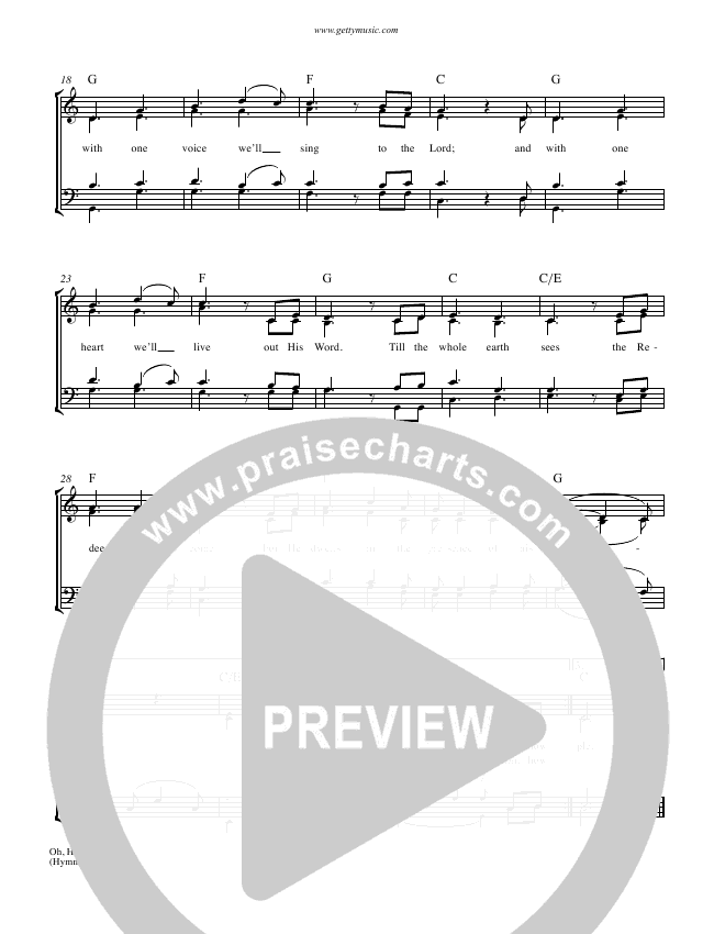 Oh How Good It Is Sheet Music PDF (Keith & Kristyn Getty) PraiseCharts