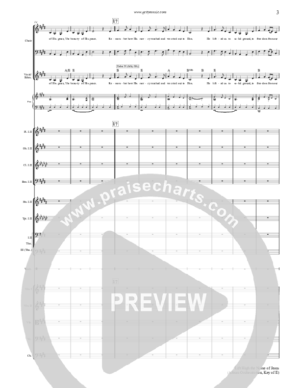 Lift High The Name Of Jesus Conductor's Score (Keith & Kristyn Getty)