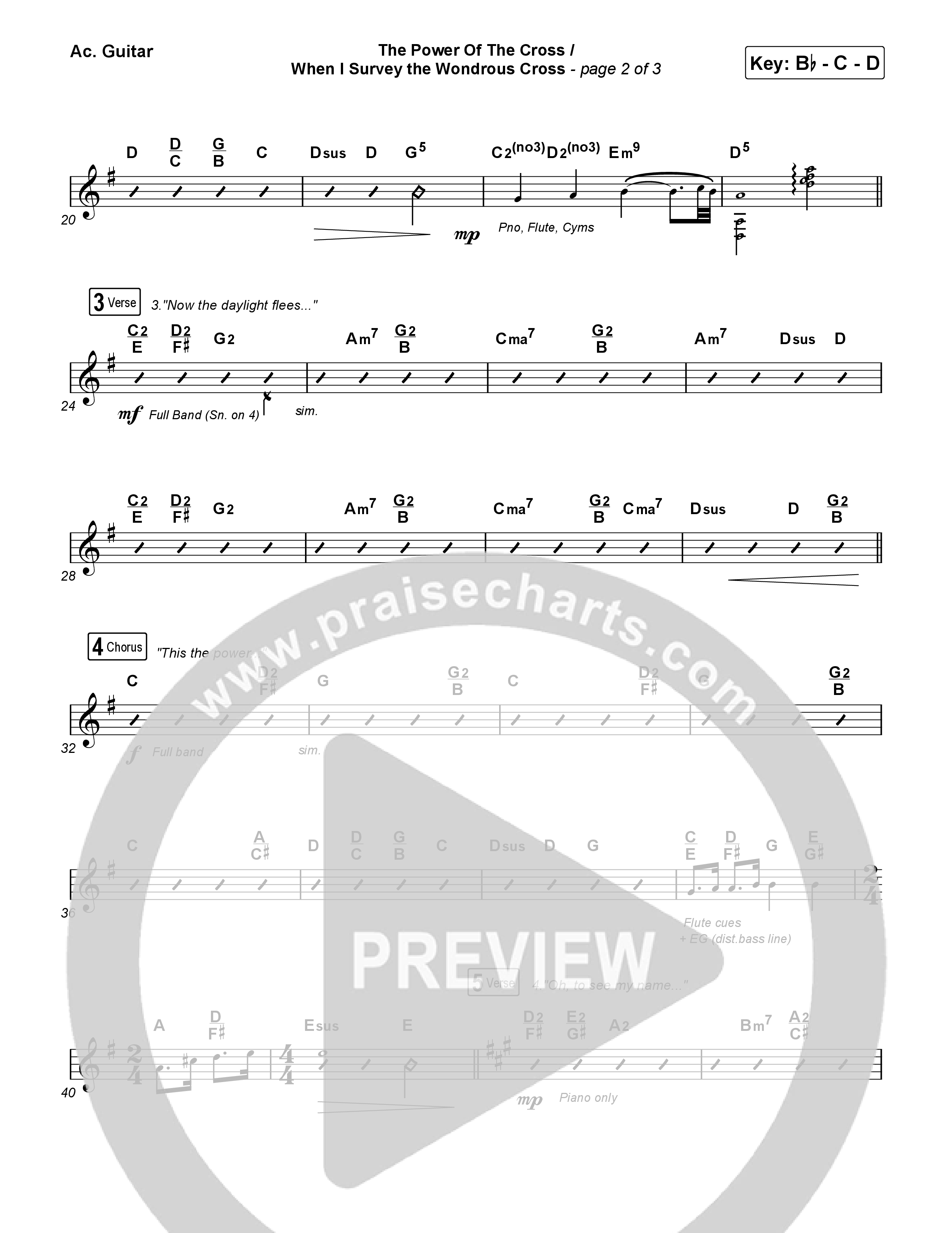 The Power Of The Cross/When I Survey The Wondrous Cross Acoustic Guitar (Keith & Kristyn Getty)