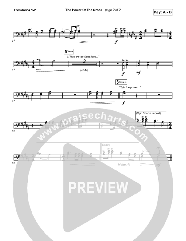 The Power Of The Cross Trombone 1/2 (Keith & Kristyn Getty)