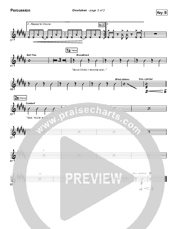 Overtaken Percussion (Gateway Worship)