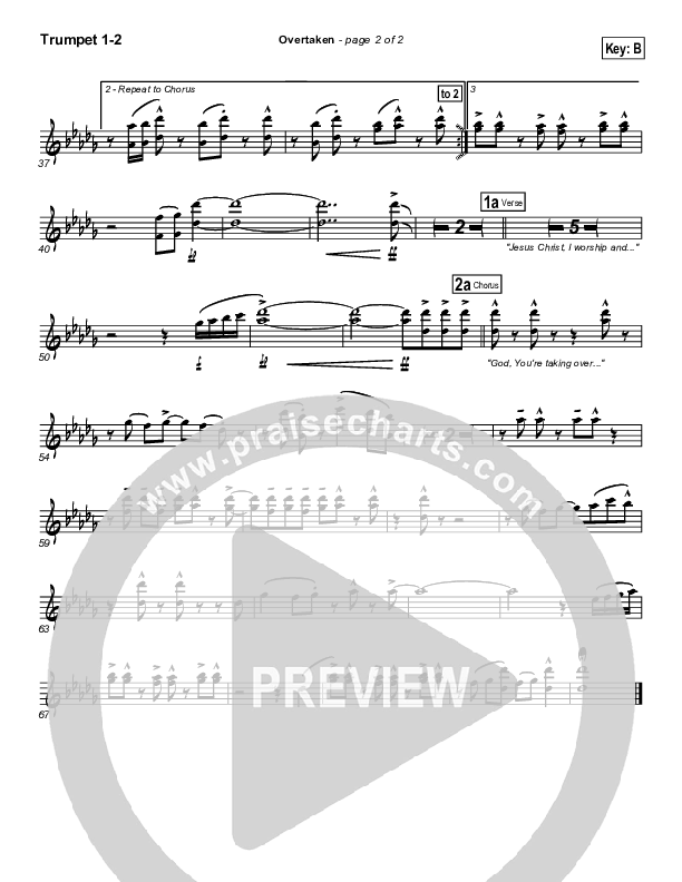 Overtaken Trumpet 1,2 (Gateway Worship)