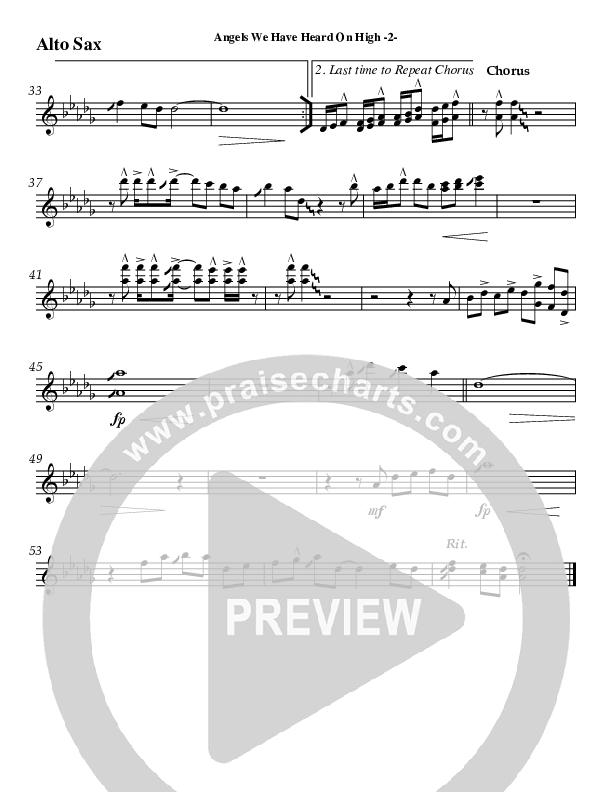 Angels We Have Heard On High Alto Sax (AnderKamp Music)