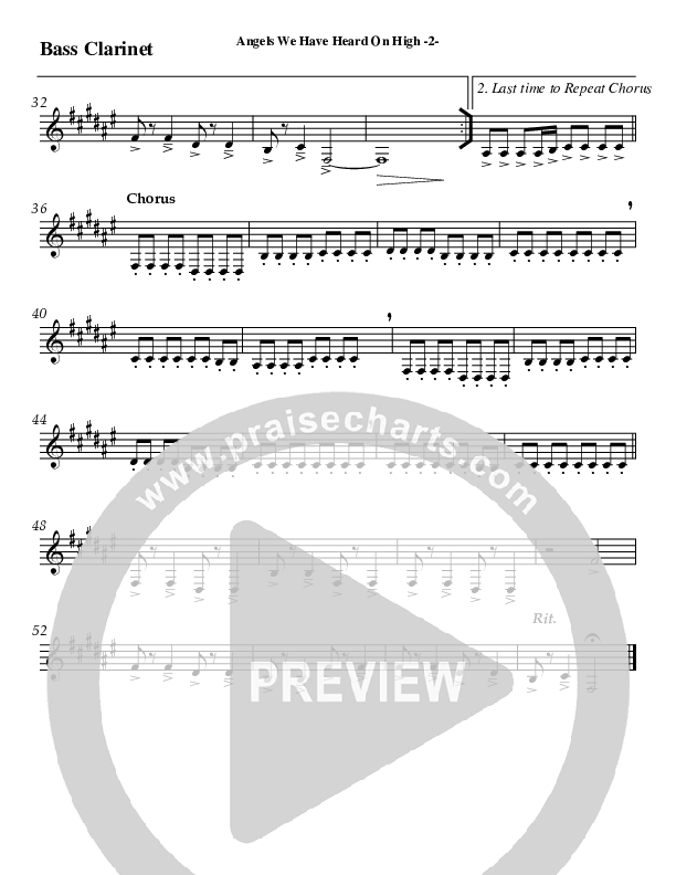 Angels We Have Heard On High Bass Clarinet (AnderKamp Music)