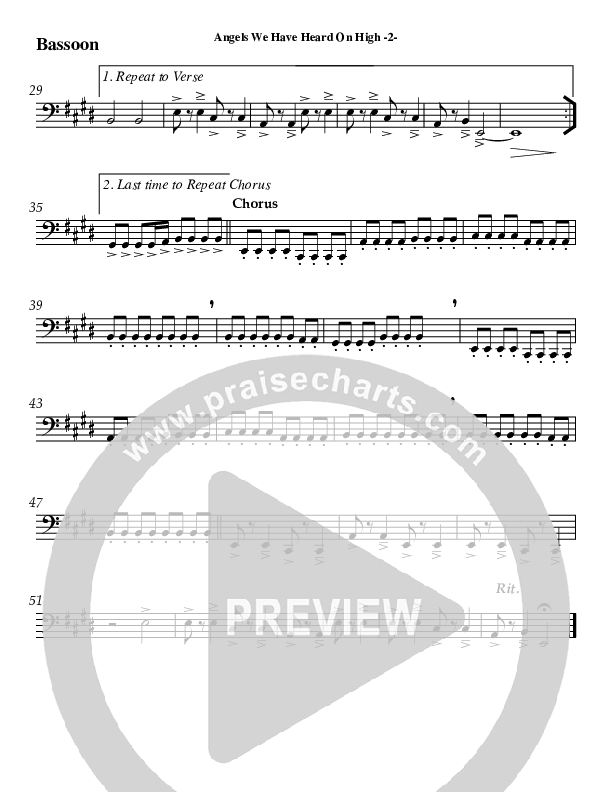 Angels We Have Heard On High Bassoon (AnderKamp Music)