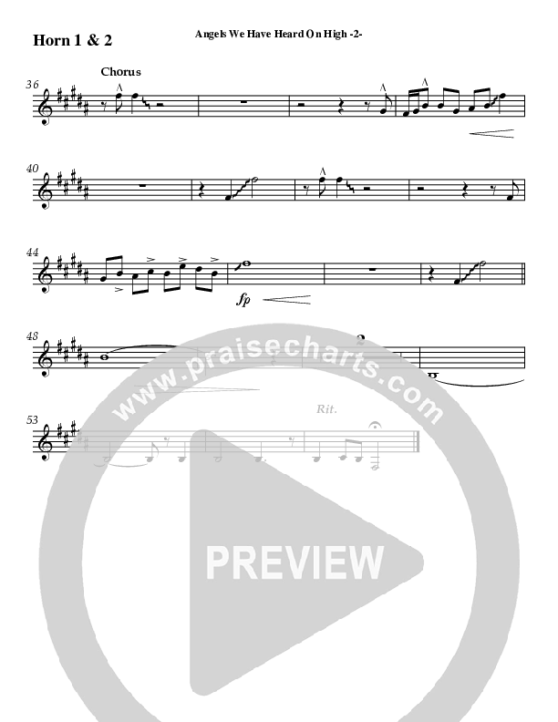 Angels We Have Heard On High French Horn 1/2 (AnderKamp Music)