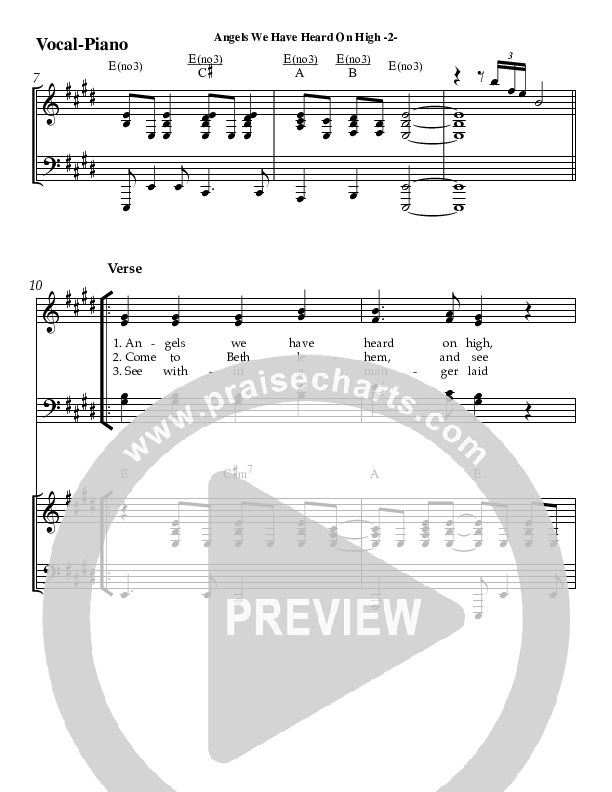 Angels We Have Heard On High Lead & Piano (AnderKamp Music)