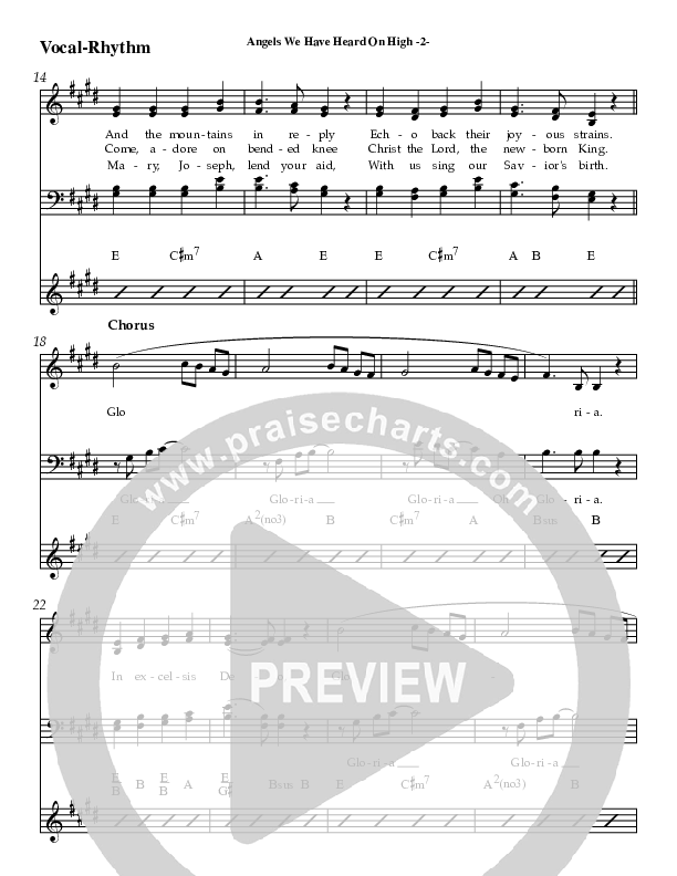 Angels We Have Heard On High Rhythm/Vocal (AnderKamp Music)