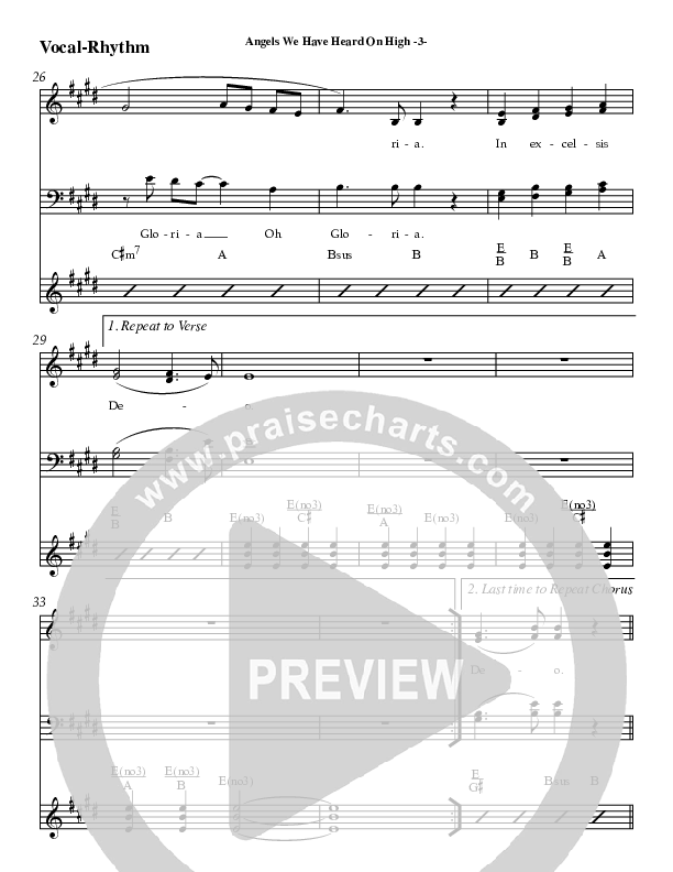 Angels We Have Heard On High Rhythm/Vocal (AnderKamp Music)