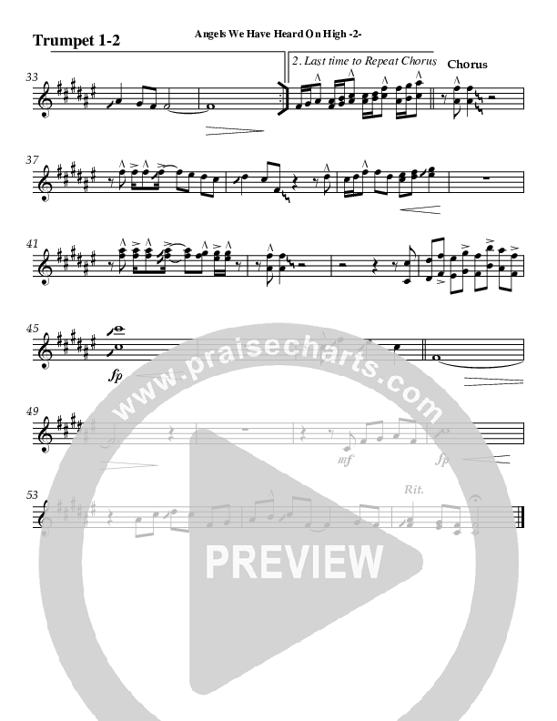 Angels We Have Heard On High Trumpet 1,2 (AnderKamp Music)