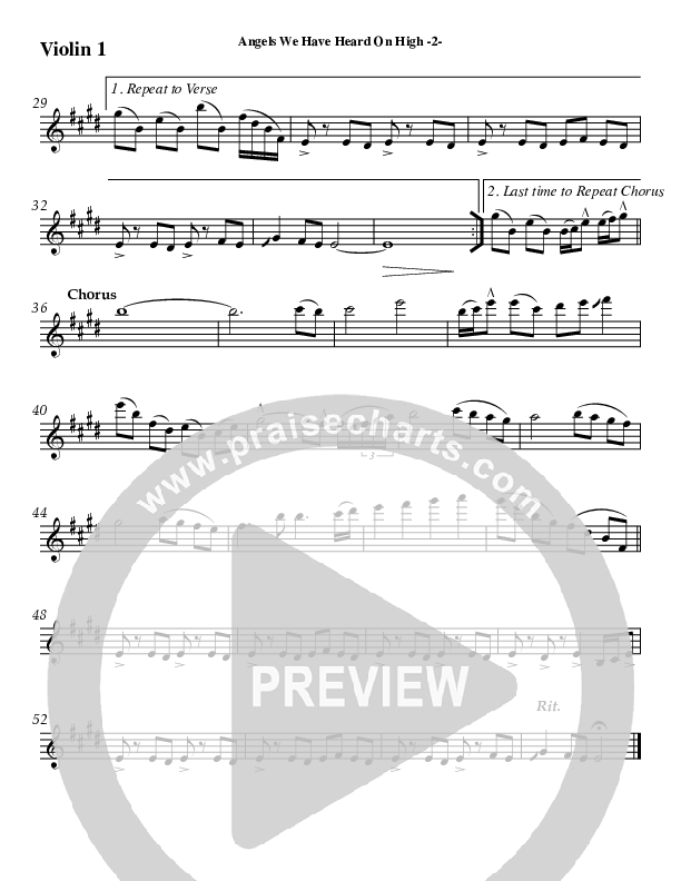 Angels We Have Heard On High Violin 1 (AnderKamp Music)