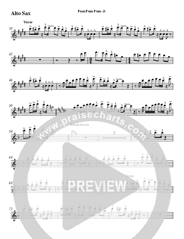 Fum Fum Fum (Instrumental) Alto Sax (AnderKamp Music)