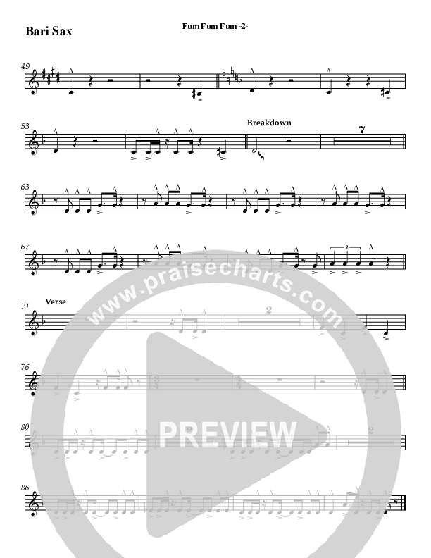 Fum Fum Fum (Instrumental) Bari Sax (AnderKamp Music)