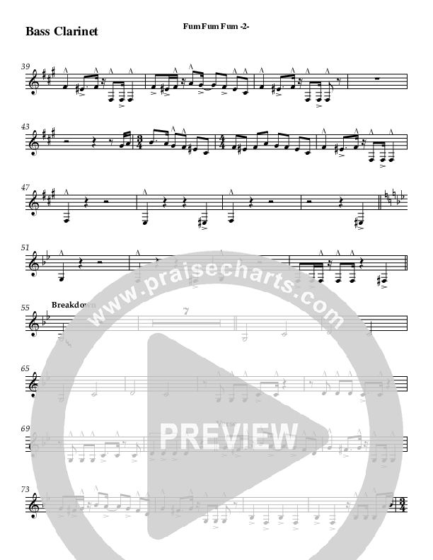 Fum Fum Fum (Instrumental) Bass Clarinet (AnderKamp Music)