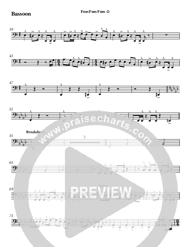 Fum Fum Fum (Instrumental) Bassoon (AnderKamp Music)