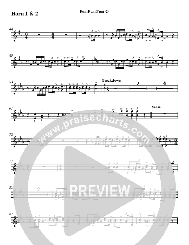 Fum Fum Fum (Instrumental) French Horn 1/2 (AnderKamp Music)