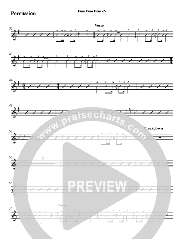 Fum Fum Fum (Instrumental) Percussion (AnderKamp Music)