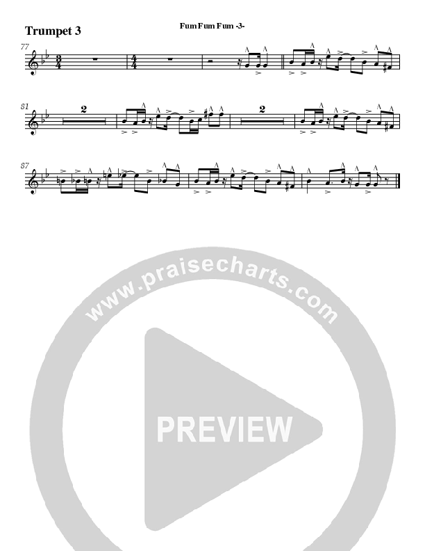 Fum Fum Fum (Instrumental) Trumpet 3 (AnderKamp Music)