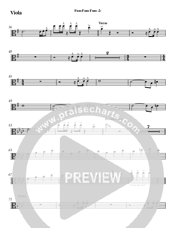 Fum Fum Fum (Instrumental) Viola (AnderKamp Music)