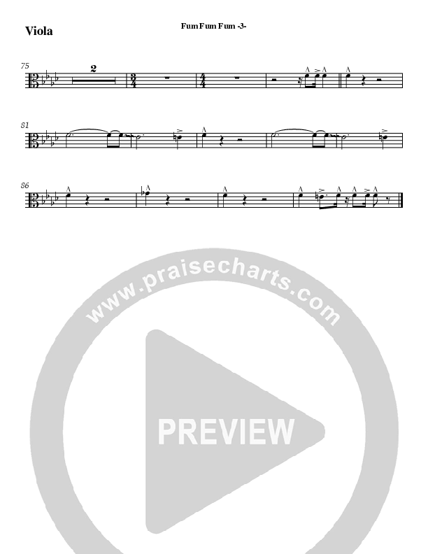 Fum Fum Fum (Instrumental) Viola (AnderKamp Music)