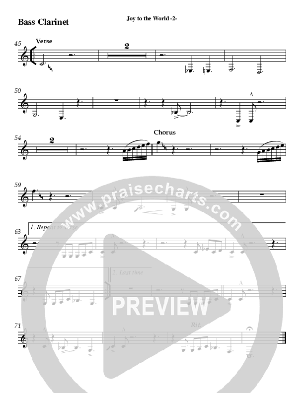 Joy To The World Bass Clarinet (AnderKamp Music)