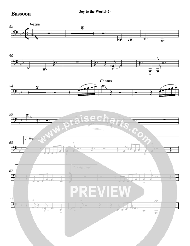 Joy To The World Bassoon (AnderKamp Music)