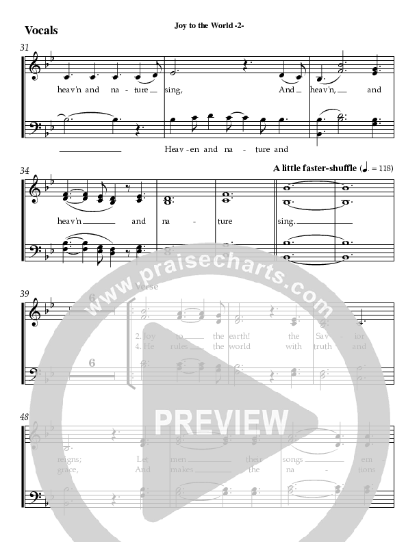 Joy To The World Choir Sheet (AnderKamp Music)
