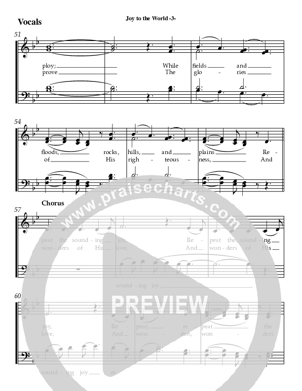 Joy To The World Choir Sheet (AnderKamp Music)