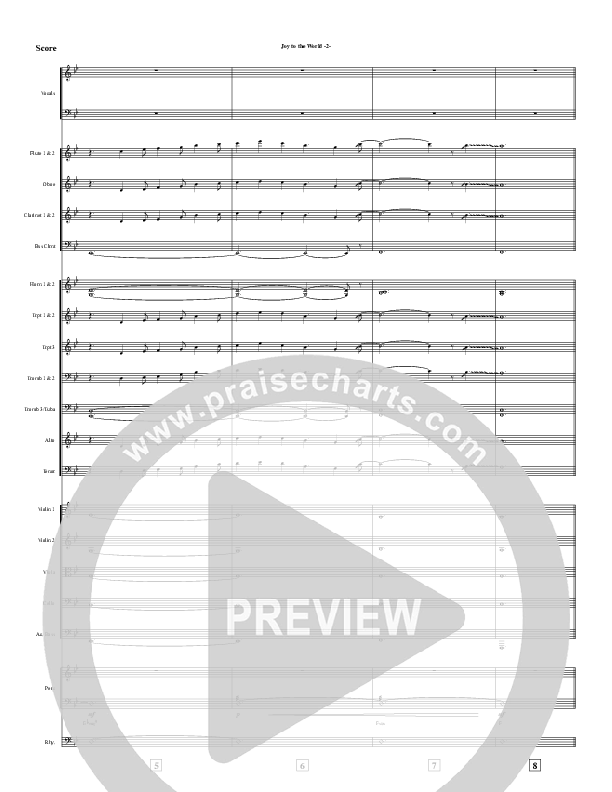 Joy To The World Conductor's Score (AnderKamp Music)