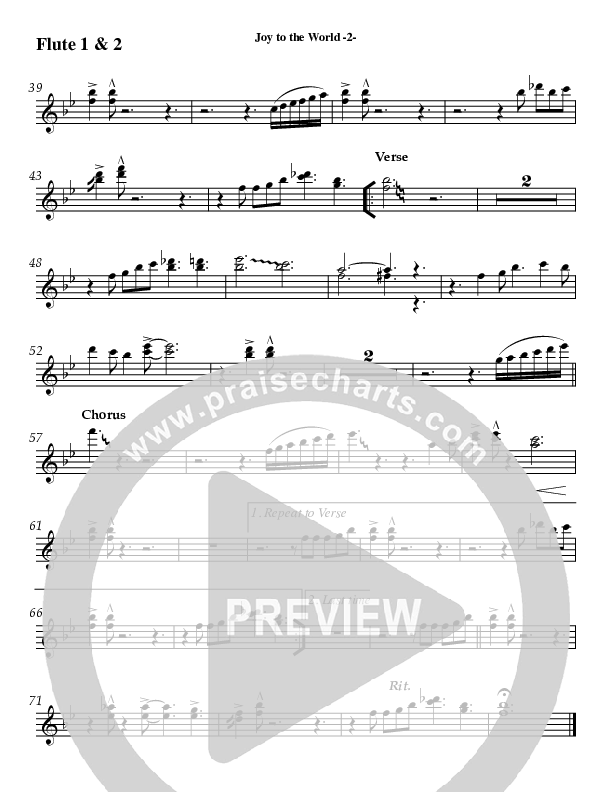 Joy To The World Flute 1/2 (AnderKamp Music)