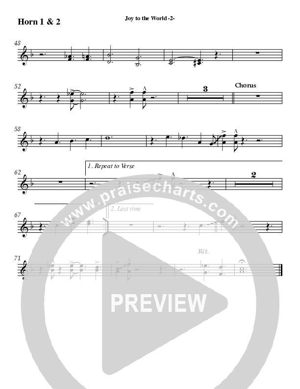 Joy To The World French Horn 1/2 (AnderKamp Music)