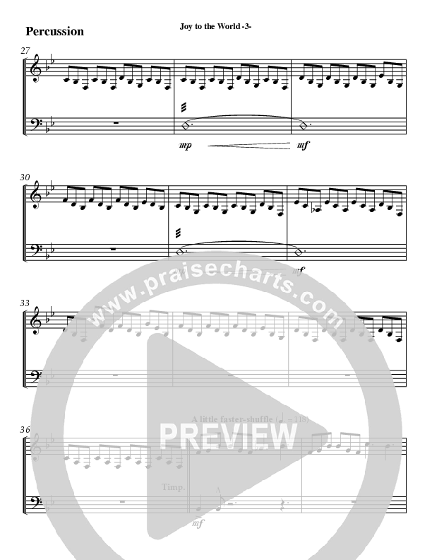 Joy To The World Percussion (AnderKamp Music)