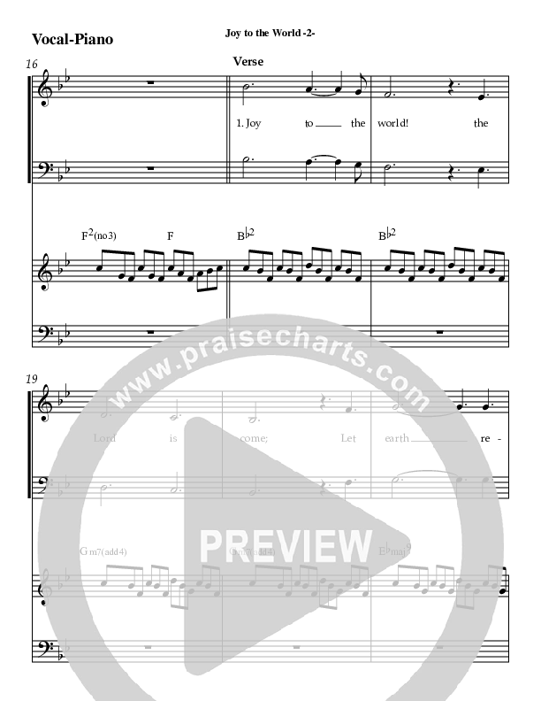 Joy To The World Piano/Vocal (AnderKamp Music)