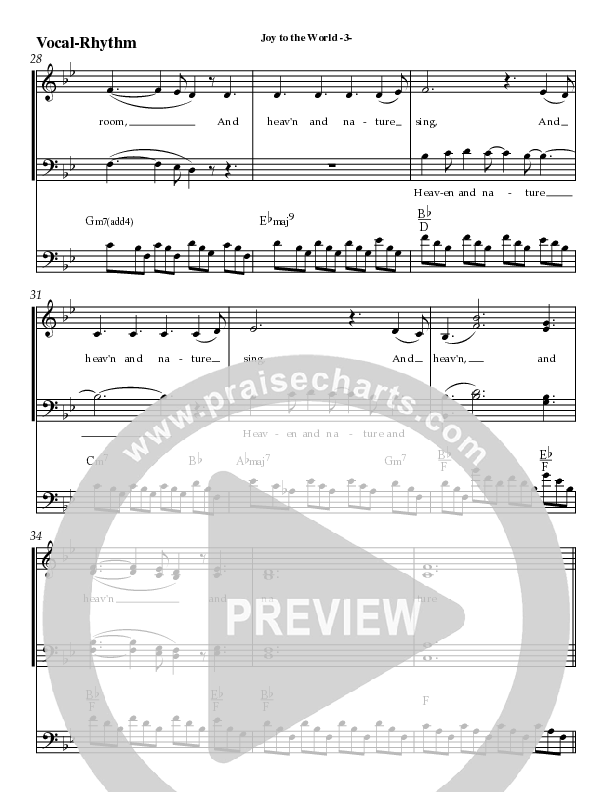 Joy To The World Rhythm/Vocal (AnderKamp Music)