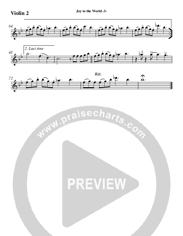 Joy To The World Violin 2 (AnderKamp Music)